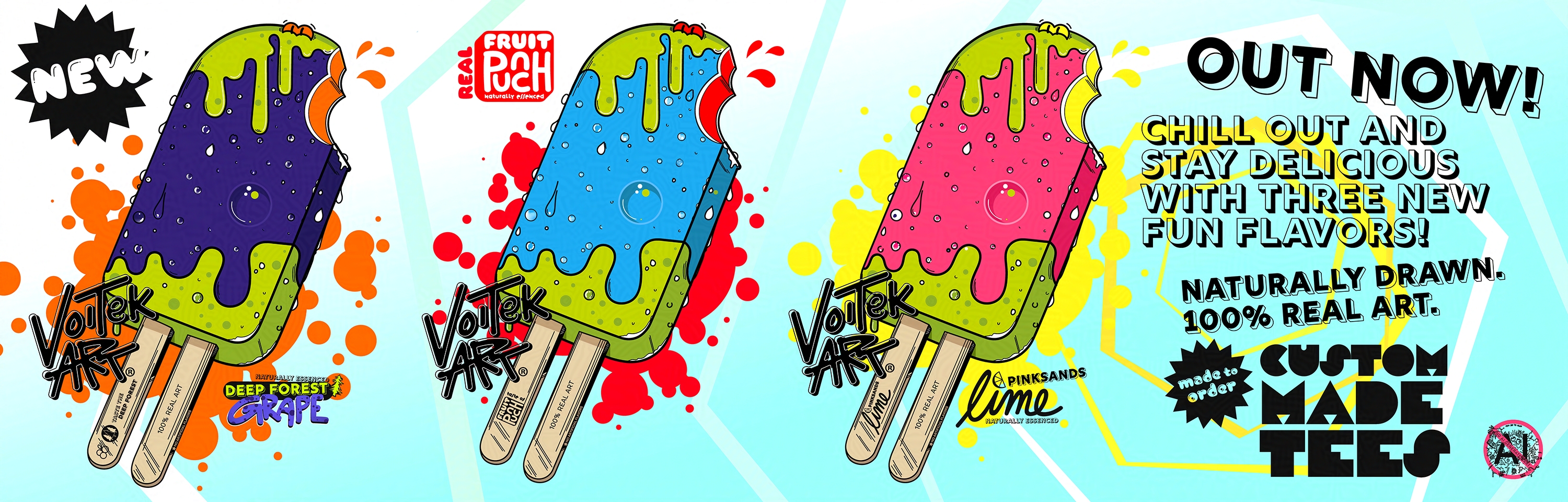 popsicle art ad